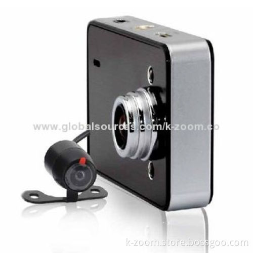 Car Black Box with 2 Channels, 1,920 x 1,080-pixel/25fps Front Maximum, Built-in Speaker